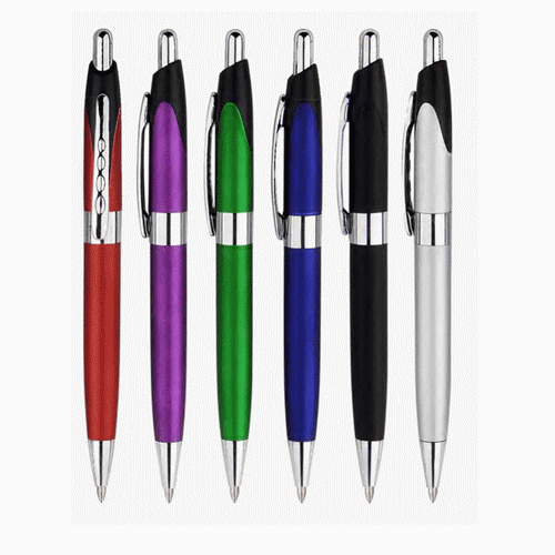 Retractable plastic ballpoint pen brand