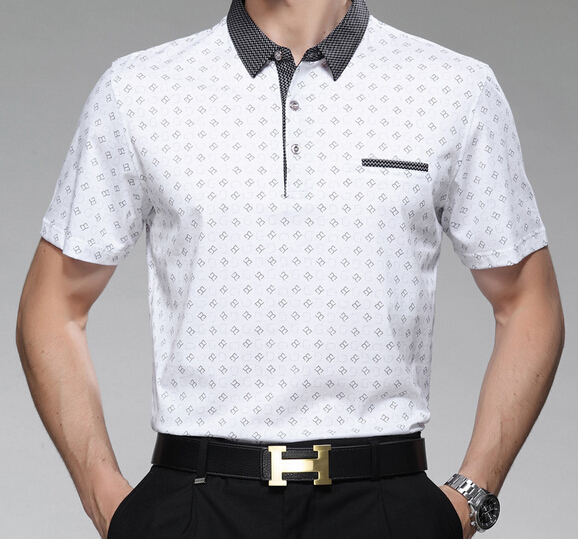 Wholesale fashional business man short sleeve polo shirt