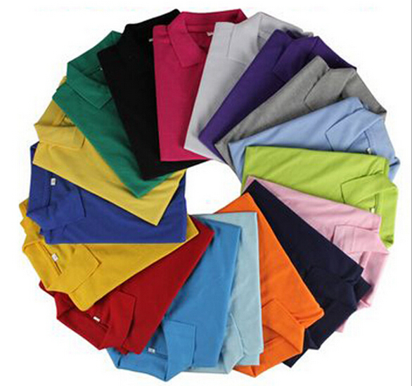 Customized color pique cotton polo shirt for men and women