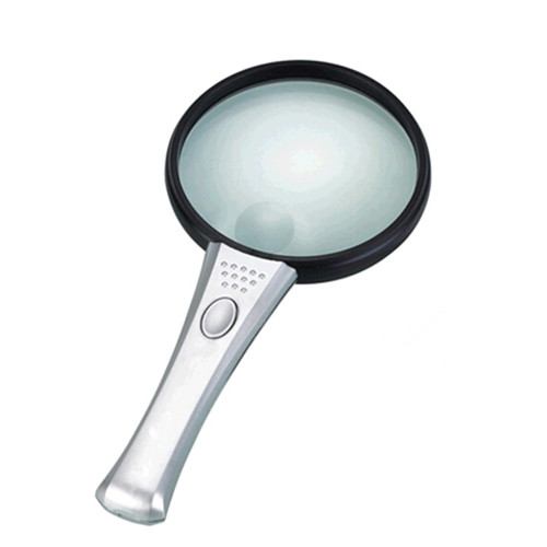 Promotional with led light plastic handle magnifier