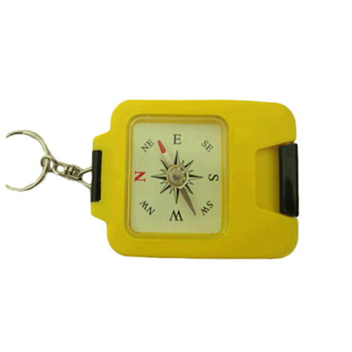 Promotional ashtray function plastic compass keychain