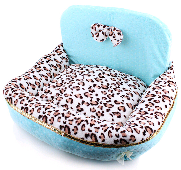 Leopard pink pet house and bed for dog or cat