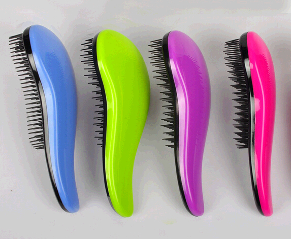 Promotional tt comb, mini paddle hair brush, rainbow magic hair comb