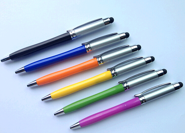 Fashional good quality new style ballpoint pen with touch screen function cap