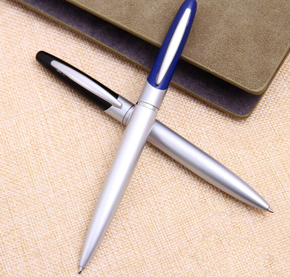 Wholesale fashional silver color and black color metal pen