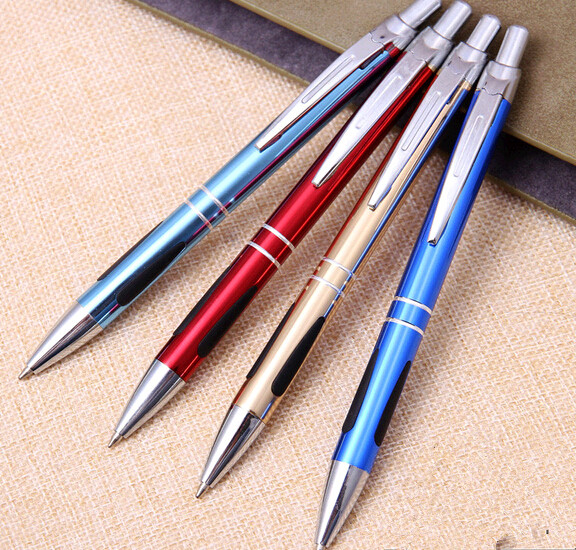 Wholesale new style fashional blue color metal pen with clip