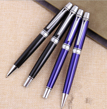 Wholesale good quality business gift blue color metal pen