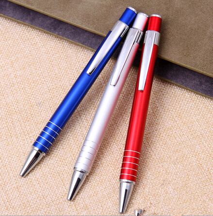 Wholesale good quality customized color blue color metal pen