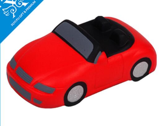Wholesale roadster shape red color pu stress ball