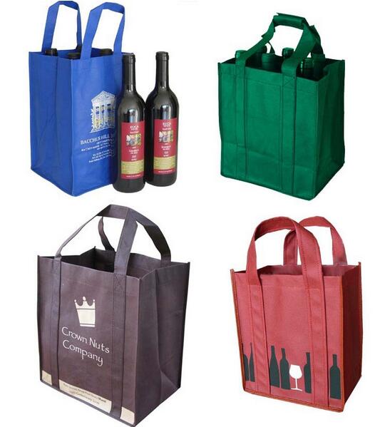 Wholesale customized wine bottle non woven bag