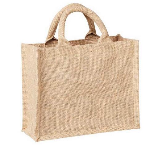 Wholesale yellow flax cotton shopping bag for promotional