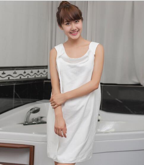 Wholesale white color cotton bathrobe dressing gown robe for woman