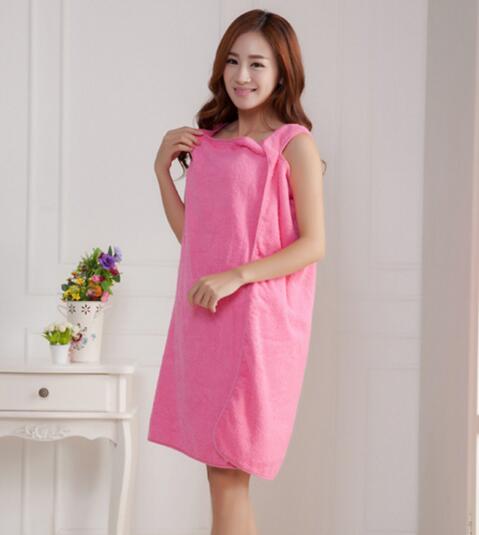 Wholesale rose color microfiber bathrobe dressing gowm for women