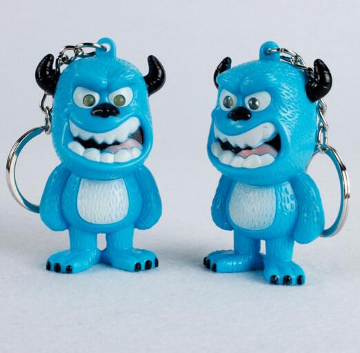Promotional Sulley shape with sound and led keychain