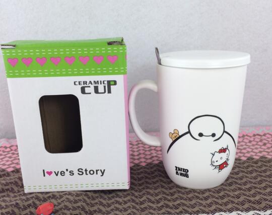 Promotional custom logo white color ceramic mug for gift