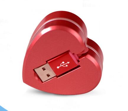Promotional heart shape usb cable for mobile phone