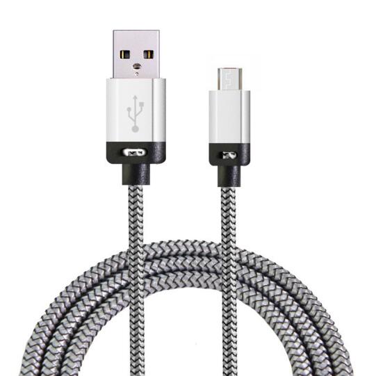 Promotional silver color 2 in 1 usb cable for office gift