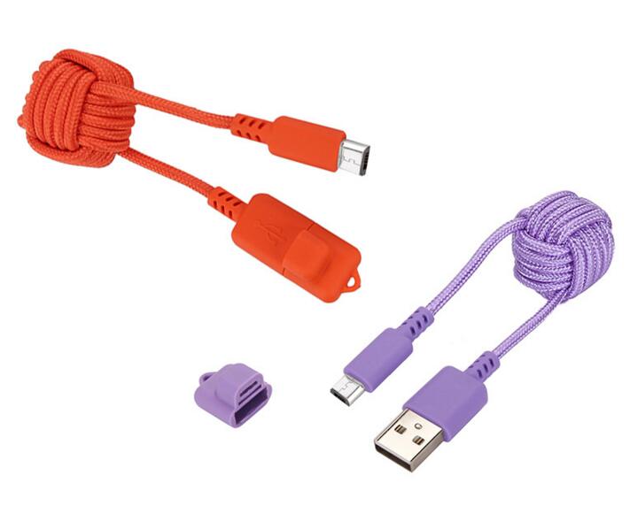 Promotional with red rope usb cable for mobile phone