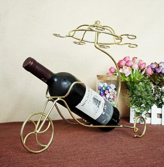 Cool new style gold color wine rack and wine stand