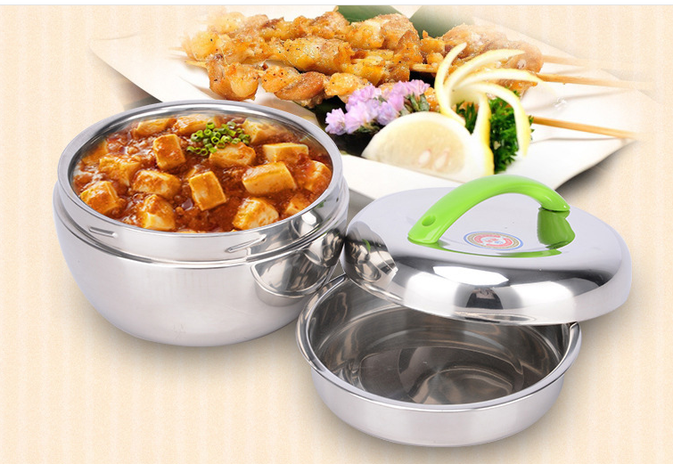 New style two layer stainless steel unch box, bento box, food container
