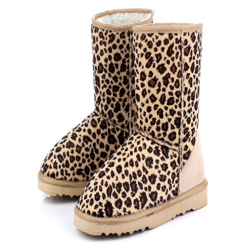 Woman In-tube Leopard snow boots