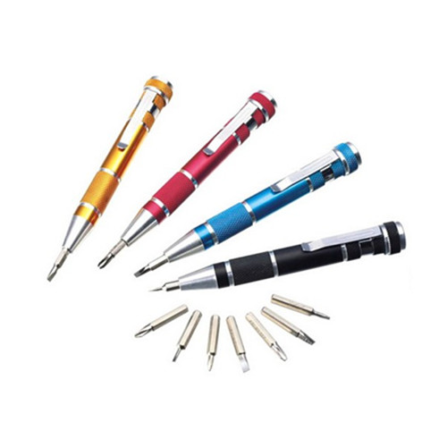 6 in 1 pen shape pocket screwdriver