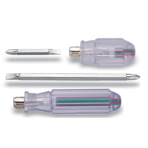 Transparent two way Slotted phillip Screwdriver