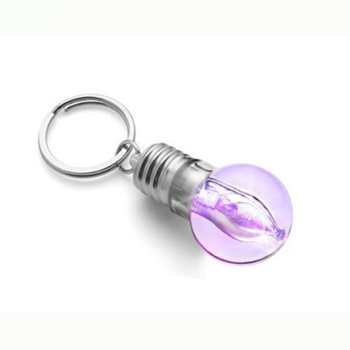 High quality Colorful led light bulb keychain