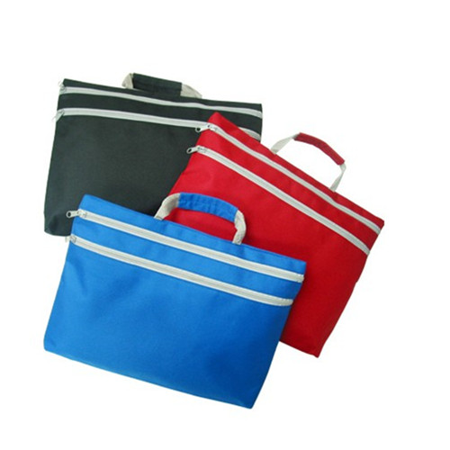 Fashional pp non woven document bag with zipper