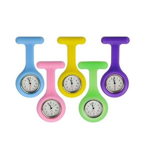 Customized with Brooch Silicone Nurse Watch