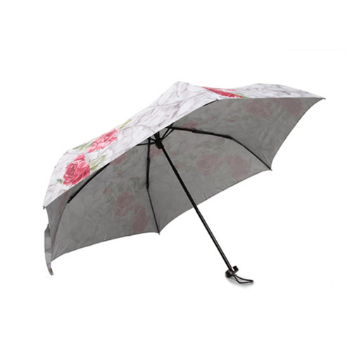 High Qulity Rose Pattern Sunshade Woman Umbrella