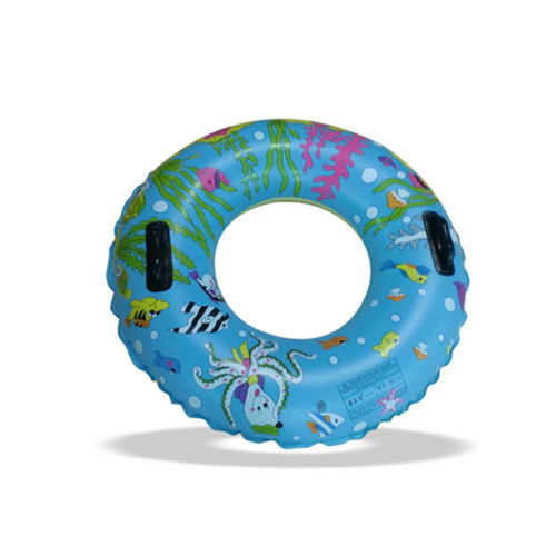 Customized blue color inflatable swimming ring