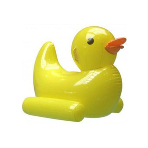 Yellow duck water inflatable sitting floating mattress
