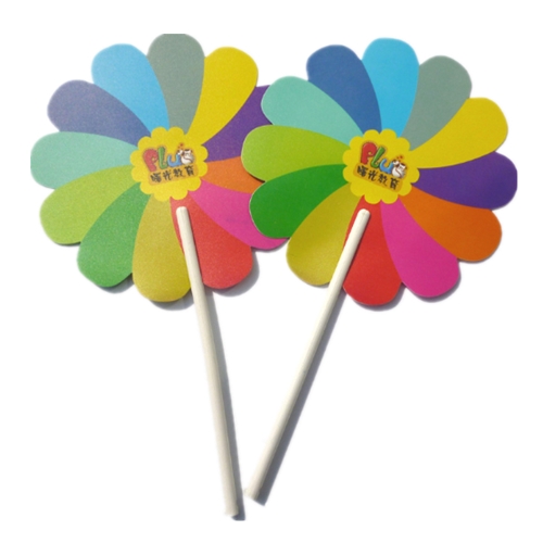 Colorful PP Fan for Advertising