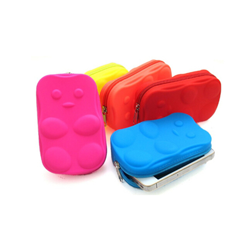 Promotional Rectangle Shape Silicone Coin Purse