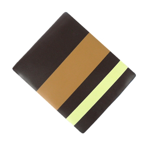 Fashionable Stripes Leather Man Wallet