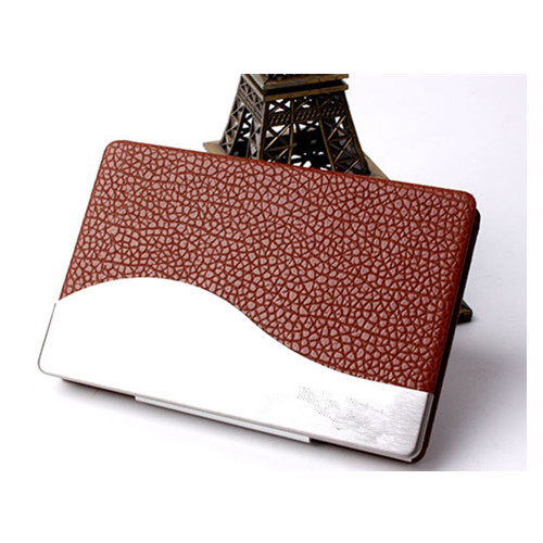 Promotion High Quality PU Leather Business Card Case 