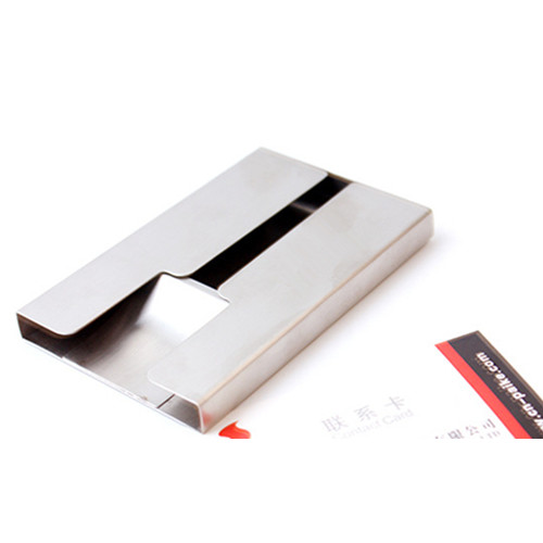 Promotion stainless steel Business name Card holder, name card Case 