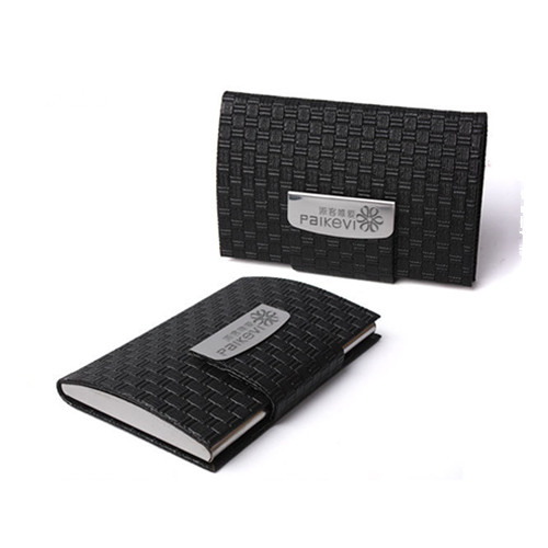 Promotion PU Leather Business name card holder