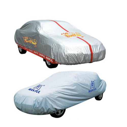 Silver coated polyester SUV waterproof car cover