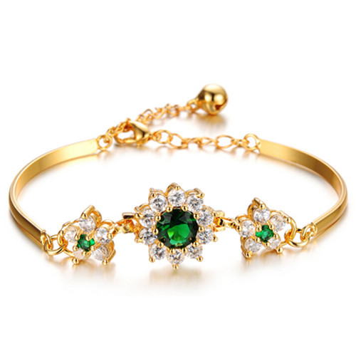 Fashional18 k plating gold color zirconium diamond woman bracelets