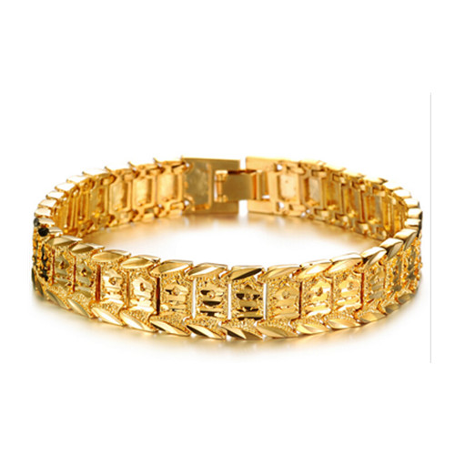 Fashional plating 18k gold bracelet for man