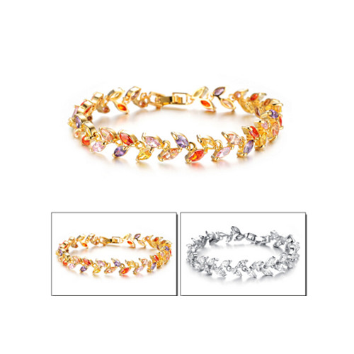 Fashional colorful diamond woman bracelet
