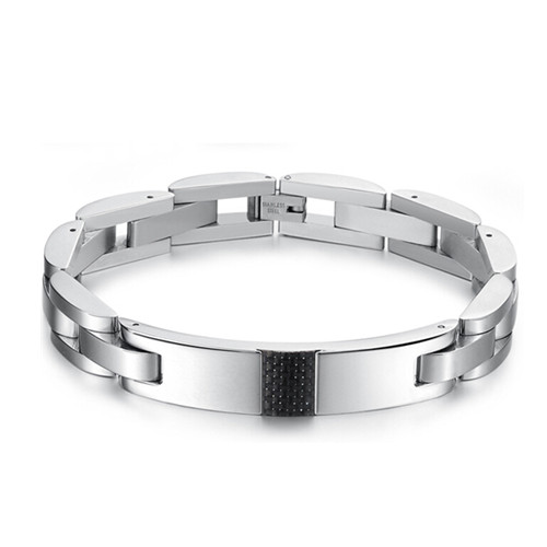 Promotional cheap stainless steel man bracelet