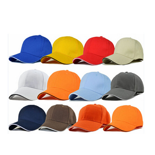 Customized color brused cotton six panel baseball cap, sport cap