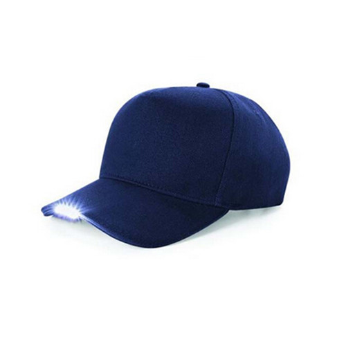 Promotional customized logo led light baseball cap