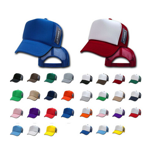 Custom Logo 5 Panel Sport Golf Baseball cap and mesh trucker cap