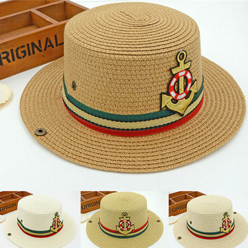 Fashional children beach hat, children western cowboy straw hat