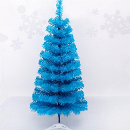 90cm artificial plastic christmas blue color tree