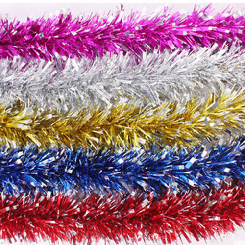 Promotional christmas tinsel with christmas tree for indoor & outdoor decoration